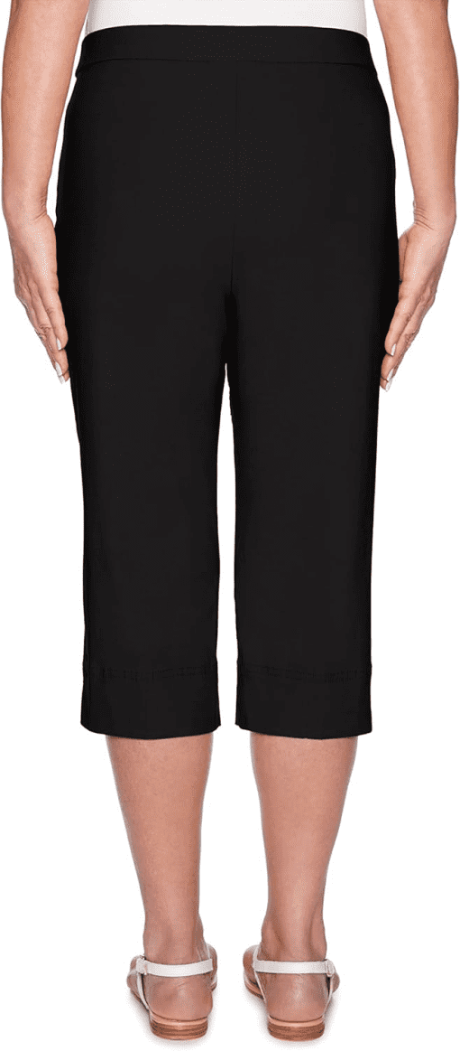 Alfred Dunner Black Capris Size 14 - Women's Cropped Pants - Image 2