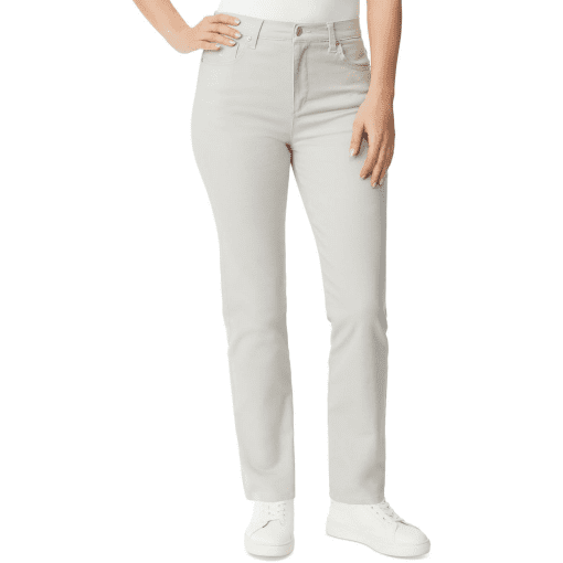 Gloria Vanderbilt Amanda Grey Straight Leg Jeans - Size 8 - Women's Pants