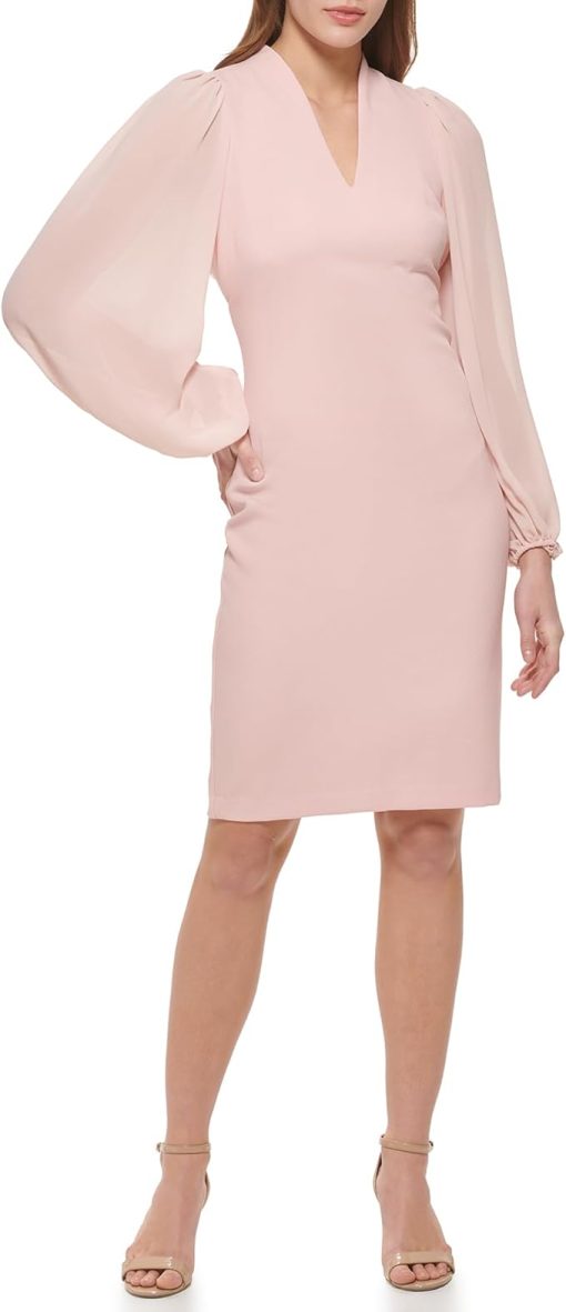 Vince Camuto Women's Crepe Bodycon Dress - Blush - Size 10