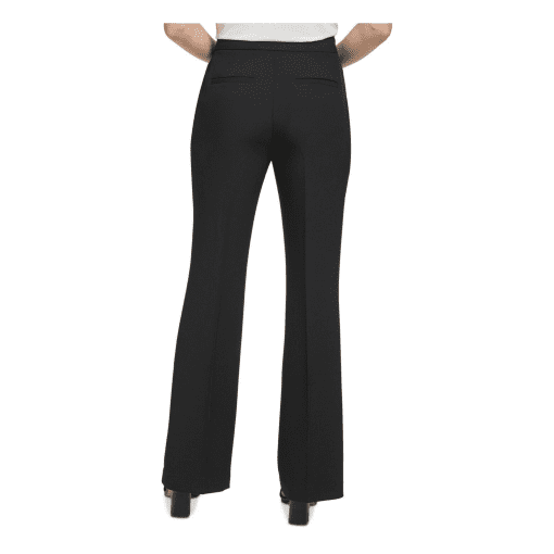 Calvin Klein Womens Straight Legs Work Wear Trouser Pants black 14 - Image 2