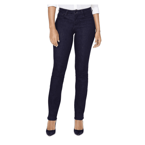 Nydj Petite Marilyn High Rise Straight Jeans blue 00P