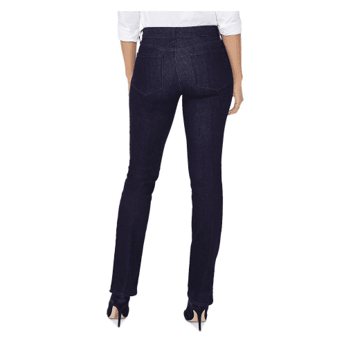 Nydj Petite Marilyn High Rise Straight Jeans blue 00P - Image 2