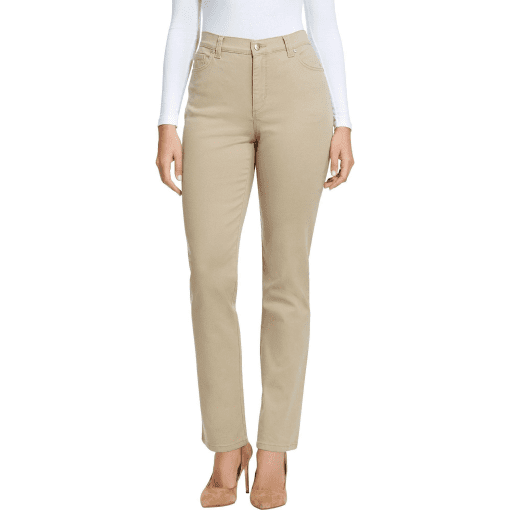 Gloria Vanderbilt Women's Amanda Colored Twill Straight-Leg Jeans, in Regular & Short - 12