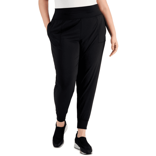 I-d Ideology Plus Black Jogger Pants - Women's Activewear - 1X