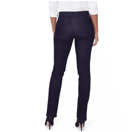 Nydj Petite Marilyn High Rise Straight Jeans in Rinse 00P - Image 2