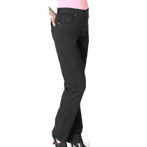 Blair Women's Amanda Stretch-Fit Jeans by Gloria Vanderbilt® - Black - 6P - Petite