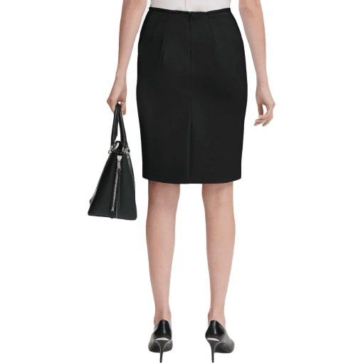 Calvin Klein Women's Scuba Crepe Pencil Skirt, Regular & Petite - Black 6US - Image 2