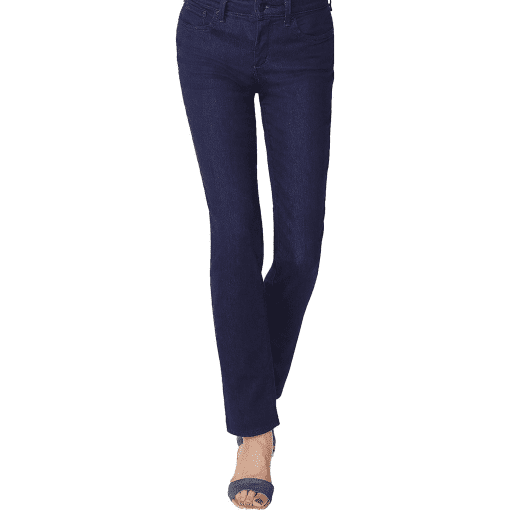 NYDJ Sheri Slim Jeans - Petite Dark Wash Denim Pants - Size 0P