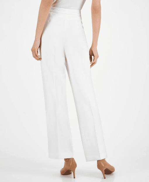 Kasper White Crepe Pants Size 14 - Women's Dress Trousers - Image 2