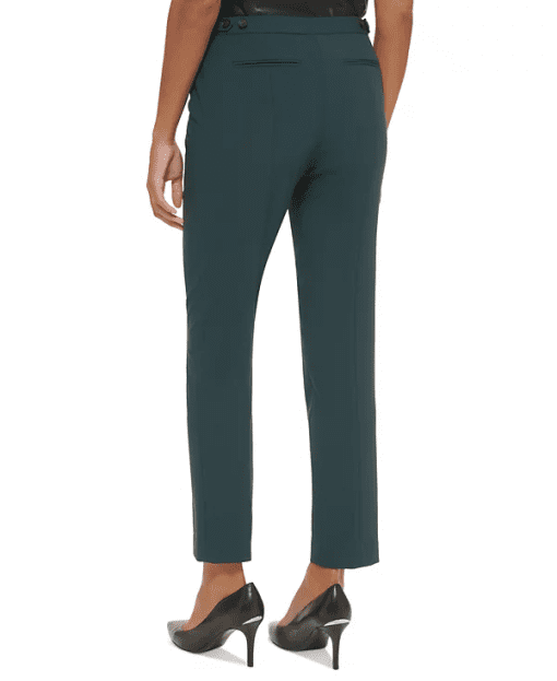 Calvin Klein Petite Green Tapered Pants - Women's Dress Pants - Image 2