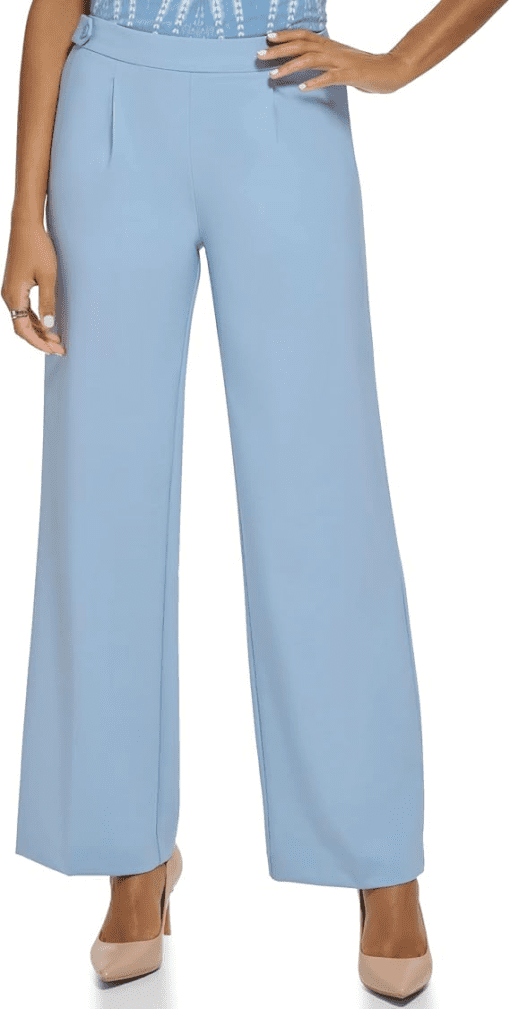 Calvin Klein Blue Wide Leg Dress Pants Size 14 - Women's Trousers