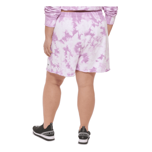 DKNY Sport Plus Size Tie Dye Shorts - Wild Violet - Women's Workout - Image 2