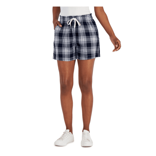 Tommy Hilfiger Plaid Shorts Women's XL Blue Casual Shorts