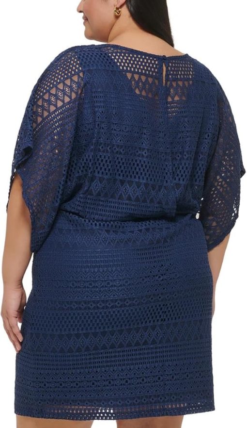 Jessica Howard Plus Womens Crochet Sheath Dress Size 18W - Image 2