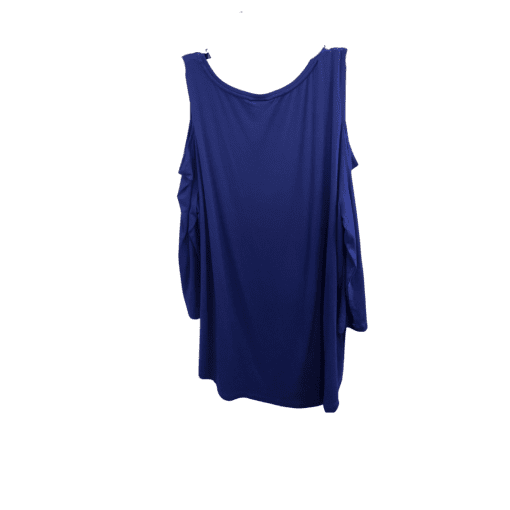 JM Collection Women Dress color blue Size L - Image 2