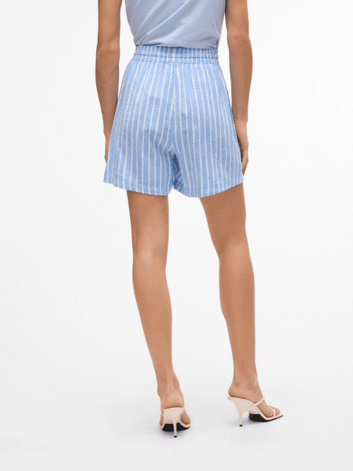 Riley & Rae Blue Striped Shorts - Women's Size L - Summer Shorts - Image 2