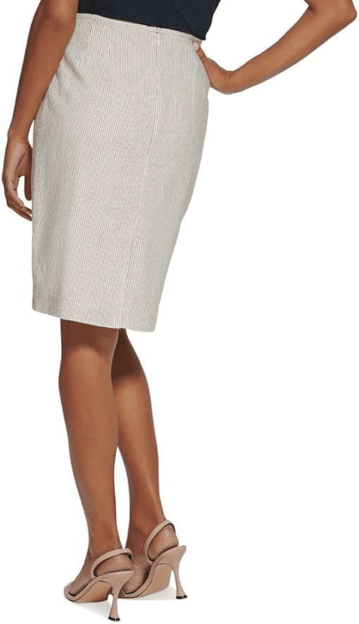 Calvi Klein Womens Above Knee Pinstripe Pencil Skirtz 16 - Image 2