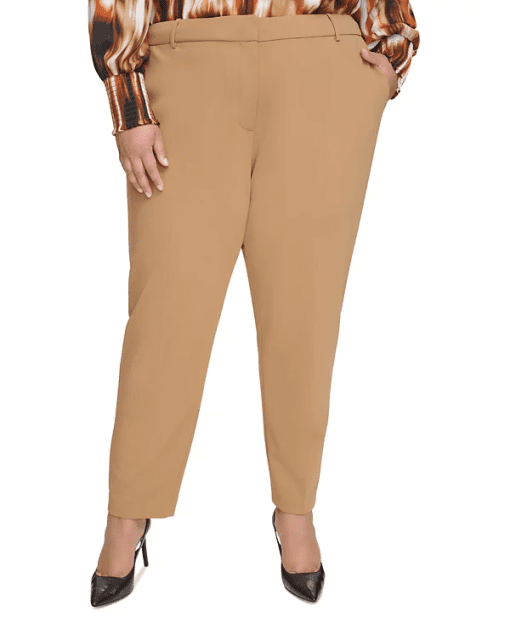 Calvin Klein Plus Size Khaki Pants - Women's Trousers