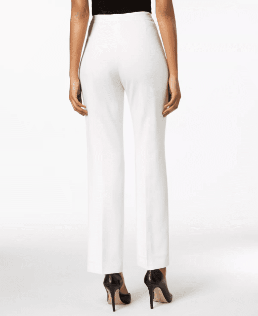 Kasper White Crepe Pants Size 16 - Women's Dress Trousers - Image 2