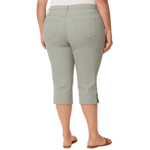 Gloria Vanderbilt Capri Pants - Sage Green - Plus Size 24W - Women's