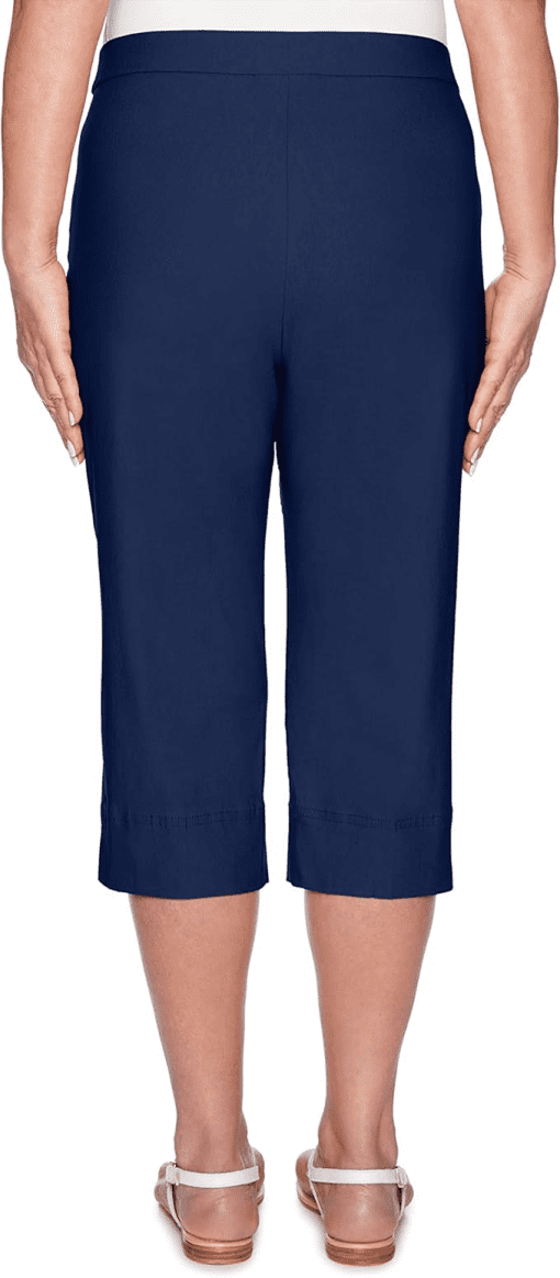 Alfred Dunner Navy Petite Capri Pants - Women's Clam Diggers 16P