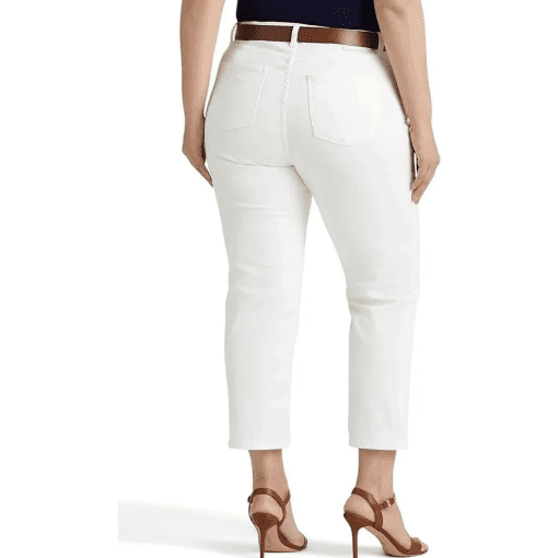 Lauren Ralph Lauren White Plus Size Jeans - Ankle Pants 20W