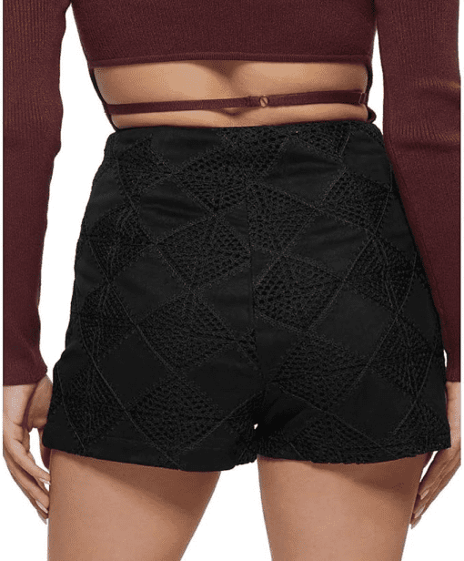 GUESS Kimana Black Crochet Shorts - XS - Women's Bottoms