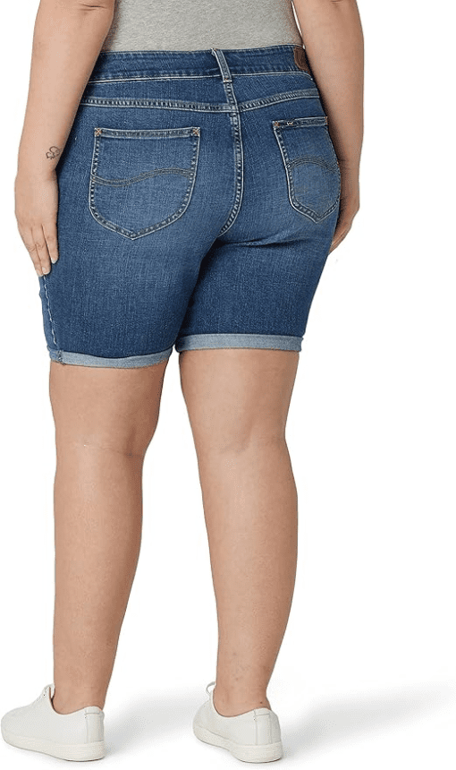 Gloria Vanderbilt Plus Size Amanda Cuffed Denim Shorts - Hayman woman 24W