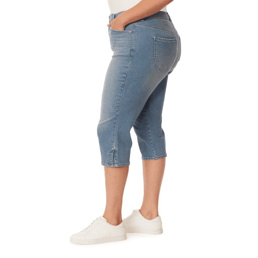 Gloria Vanderbilt Amanda Capri Jeans - Light Wash - Plus Size - Capris - Image 2