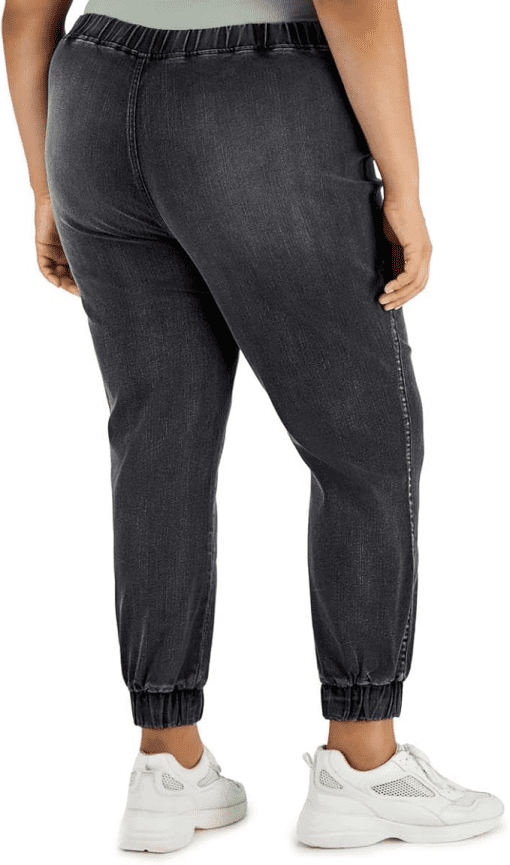 Tinseltown Plus Denim Joggers - Hailstone Wash 2X - Women's Pants