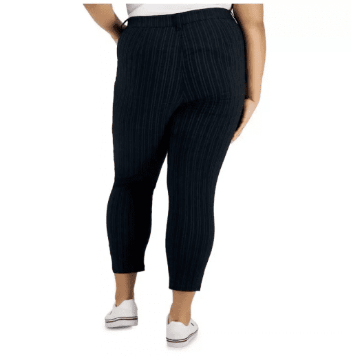 Tommy Hilfiger Plus Black Pinstripe Ankle Pants - Size 18W - Women's Trousers