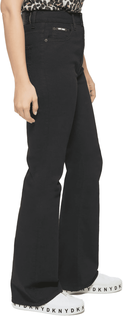 Dkny Jeans Women's Boreum High-Rise Flared Jeans - Rinse Black 26/2 - Image 3