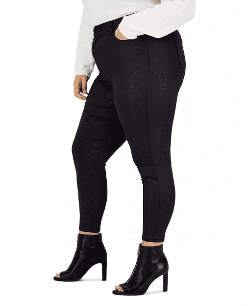 Generation Plus Black Coated Skinny Pants - Plus Size 22 - Women's Jeans - Image 3