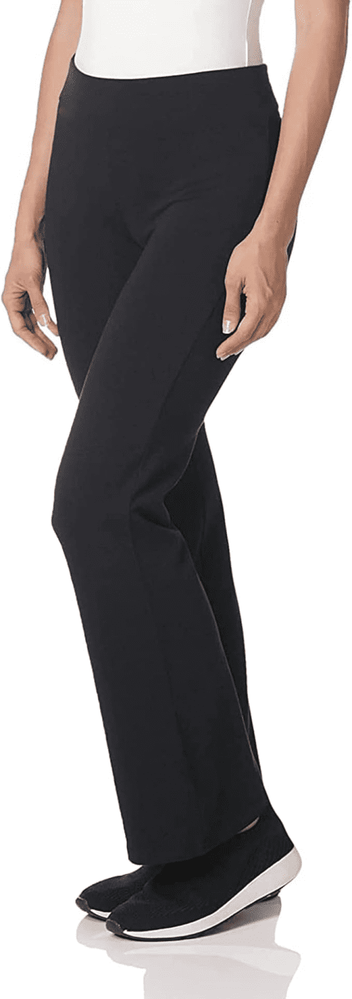 Karen Scott Plus Black Pants - Plus Size Women's Fleece Bottoms