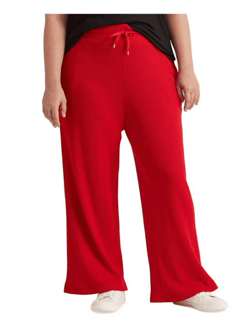 Ralph Lauren Plus Red Wide Leg Pants - Women's Lounge Pants 3X