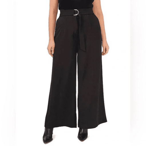 CeCe Black Wide Leg Pants Plus Size 18W - Women's Trousers