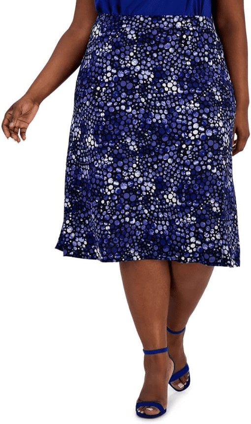 KASPER Plus Womens MIDI Printed MIDI Skirt 2X