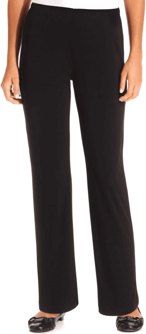 Collection Petites Black Wide Leg Pants - Petite Office Wear