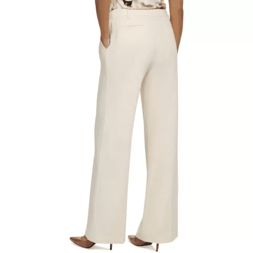 Calvin Klein Women's Wide Leg Pants, Cream, Size 16, Trousers - Image 2