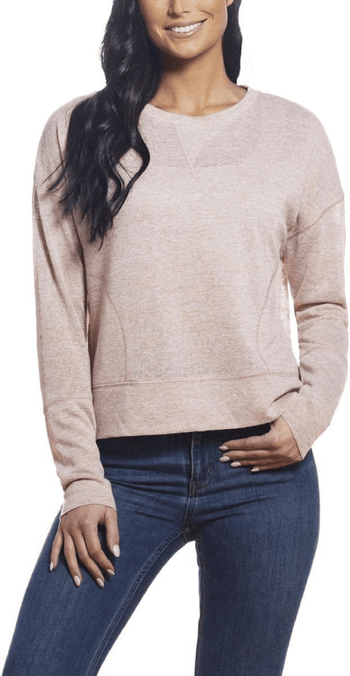 Weatherproof Plus Blush Pullover Sweatshirt - Women's Size S - Tops