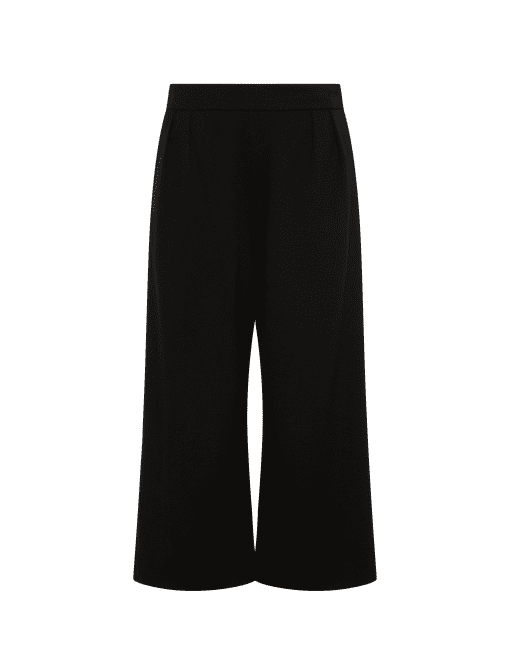 ANNA KLEIN Black Wide Leg Pants - Size M - Women's Trousers