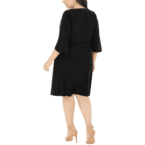 MSK Plus Womens Tulip Sleeves Knee Fit & Flare Dress Size 2X - Image 2