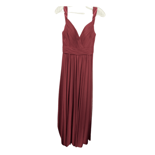 Simply Klein Red Maxi Dress Size 3 - Bridesmaid Dress - Image 2