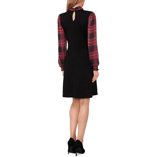 Glamour Melody Womens Plaid Knit Sweaterdress  XS - Image 2