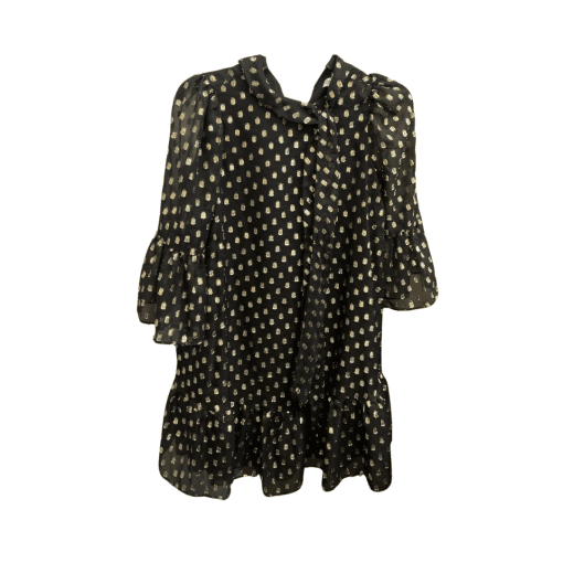 Calvin Klein Black Polka Dot Dress - Size OP - Party Dress