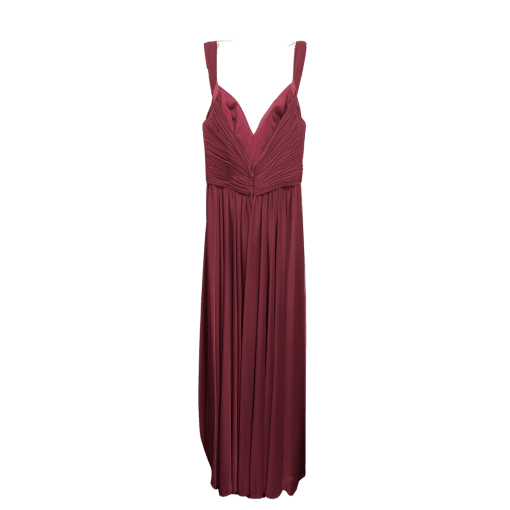 Simply Klein Red Maxi Dress Size 3 - Bridesmaid Dress