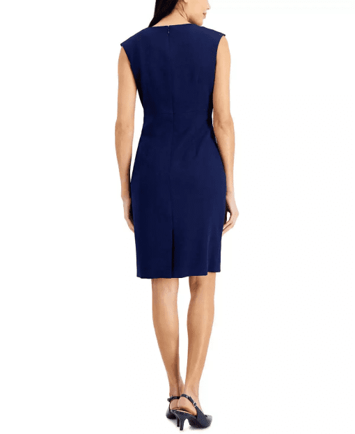 KASPER Petites Womens Seamed Sheath Wear to Work Dress 10P - Image 2