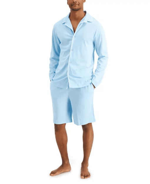 CLUBROOM Light Blue Pajama Set - Men's XL Sleepwear