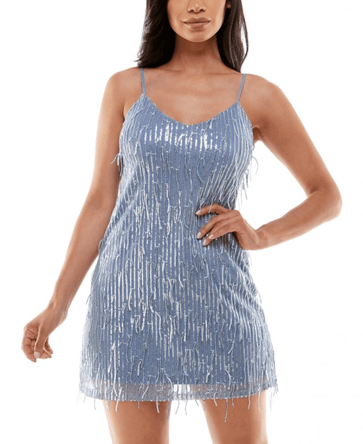 City Studios Juniors' V-Neck Slip Dress XS