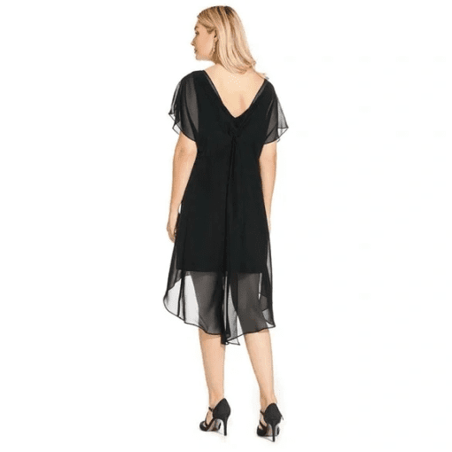 Adrianna papell Womens Chiffon Overlay Cocktail Dress XL - Image 2